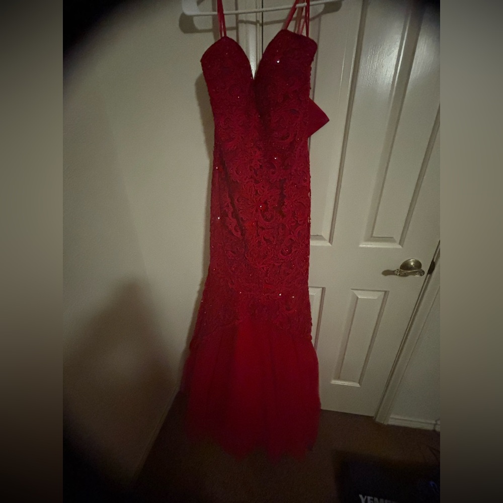 Elegant Red Evening Gown